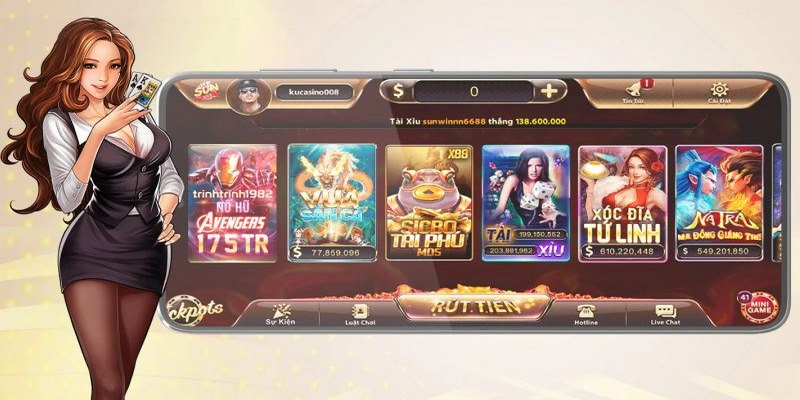 Một vài tựa game bài đổi thưởng hot tại Sunwin
